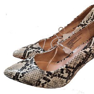 Faux Snake Skin Heels: NWT A NEW DAY brand